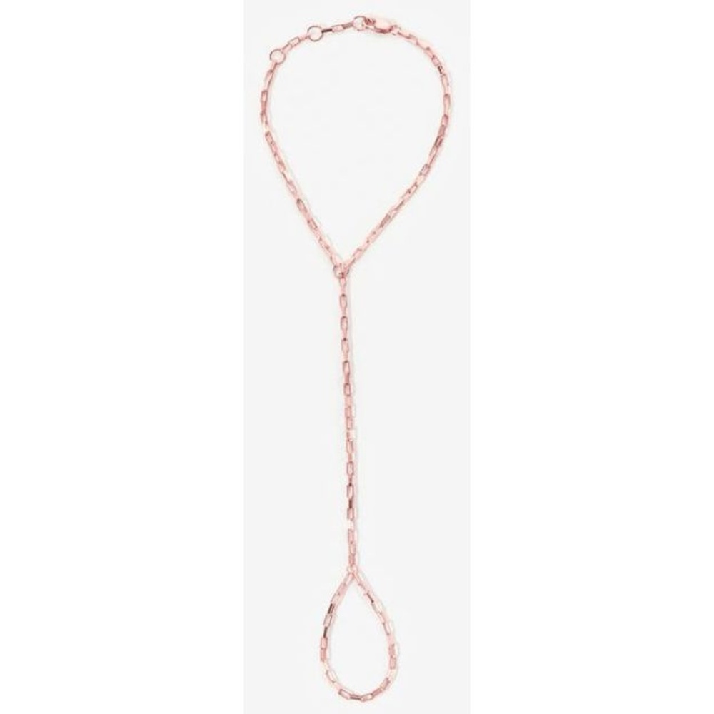 JENNIFER ZEUNER Rose Gold Hand Chain